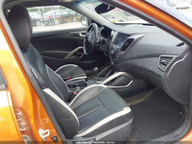 45961734 :رقم المزاد ، KMHTC6AEXDU142707 vin ، 2013 Hyundai Veloster Turbo W/black مزاد بيع