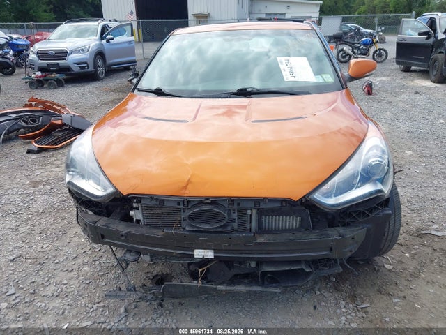 45961734 :رقم المزاد ، KMHTC6AEXDU142707 vin ، 2013 Hyundai Veloster Turbo W/black مزاد بيع
