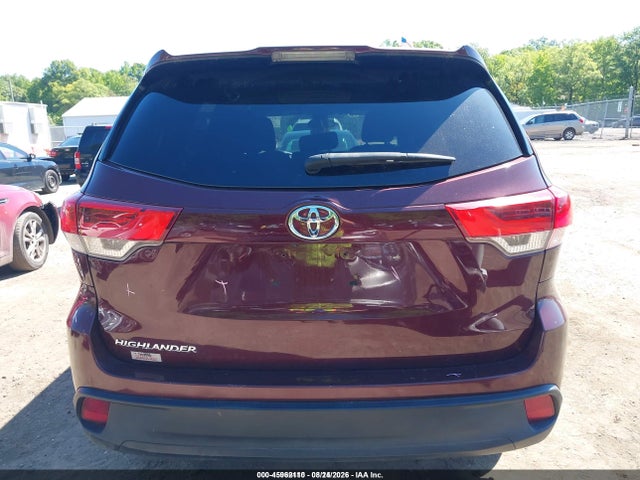 2019 Toyota Highlander Le მანქანა იყიდება აუქციონზე, vin: 5TDZARFH9KS053169, აუქციონის ნომერი: 45962110