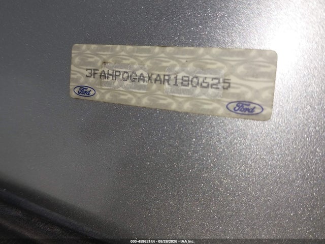 Aukcja sprzedaży 2010 Ford Fusion S, vin: 3FAHP0GAXAR180625, numer aukcji: 45962144