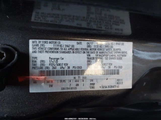 Ford C-max Energi Titanium 2017 1FADP5FU4HL107959 Image 9