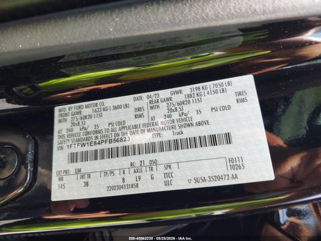 Ford F-150 Platinum 2023 1FTFW1E84PFB56823 Image 9