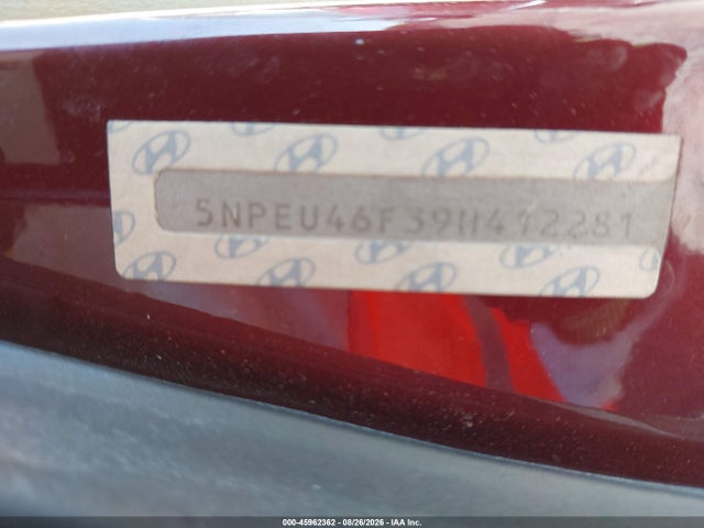 2009 Hyundai Sonata Limited V6 მანქანა იყიდება აუქციონზე, vin: 5NPEU46F39H412281, აუქციონის ნომერი: 45962362