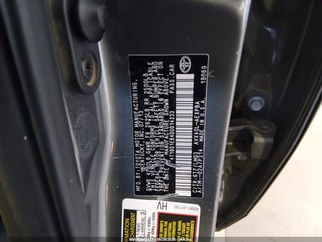 2013 Toyota Avalon Hybrid Limited მანქანა იყიდება აუქციონზე, vin: 4T1BD1EB4DU014233, აუქციონის ნომერი: 45962472