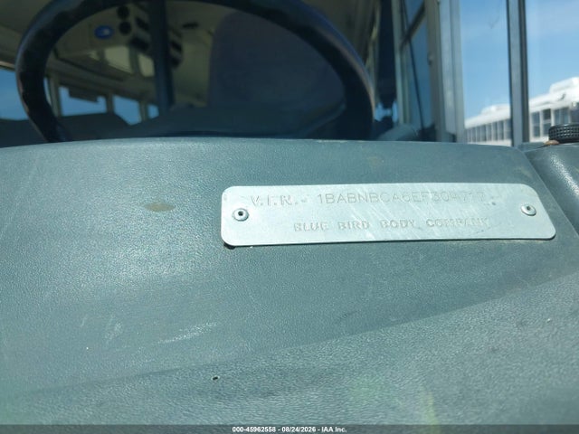 Blue Bird School Bus / Transit Bus 2014 1BABNBCA6EF304717 Image 9
