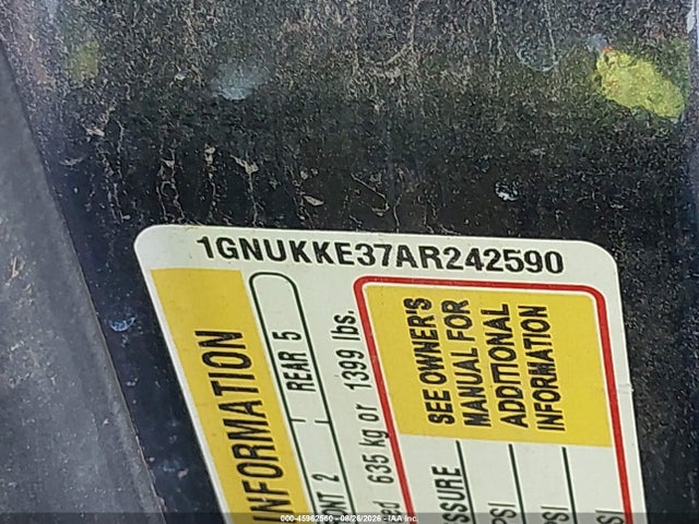 Продажа на аукционе авто 2010 Chevrolet Suburban 1500 Ltz, vin: 1GNUKKE37AR242590, номер лота: 45962560