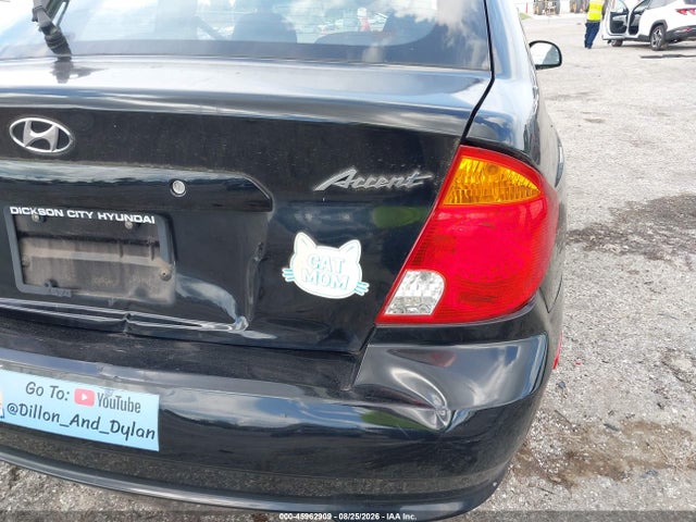 2005 Hyundai Accent Gls/gt მანქანა იყიდება აუქციონზე, vin: KMHCG35CX5U359896, აუქციონის ნომერი: 45962909