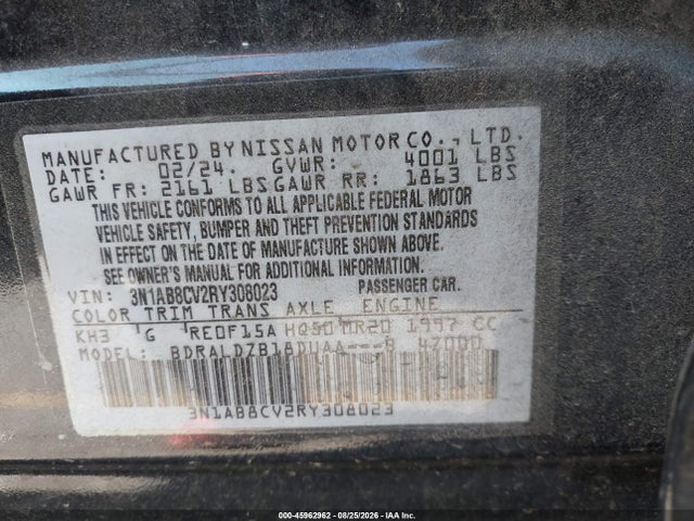 Nissan Sentra Sv Xtronic Cvt 2024 3N1AB8CV2RY308023 Image 9