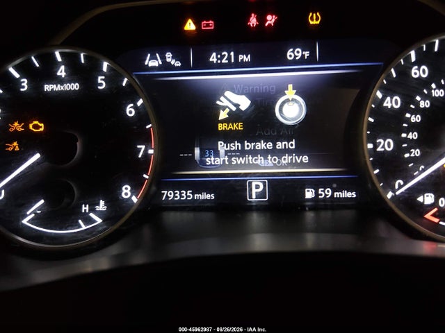 2020 Nissan Murano Sv Fwd მანქანა იყიდება აუქციონზე, vin: 5N1AZ2BJXLN124758, აუქციონის ნომერი: 45962987