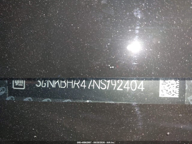45962997 :رقم المزاد ، 3GNKBHR47NS192404 vin ، 2022 Chevrolet Blazer Awd 2lt مزاد بيع