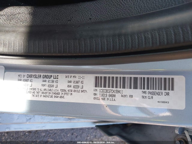 Aukcja sprzedaży 2012 Chrysler 200 Limited, vin: 1C3CCBCG7CN159411, numer aukcji: 45963019
