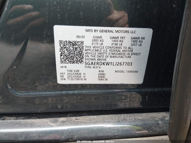 Продажа на аукционе авто 2020 Buick Enclave Fwd Avenir, vin: 5GAERDKW1LJ267703, номер лота: 45963184