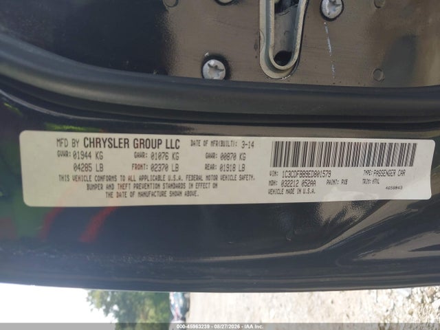Продажа на аукционе авто 2014 Dodge Dart Sxt, vin: 1C3CDFBB9ED801579, номер лота: 45963239