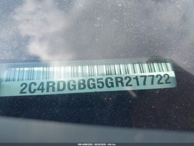 Продаж на аукціоні авто 2016 Dodge Grand Caravan American Value Pkg, vin: 2C4RDGBG5GR217722, номер лоту: 45963285