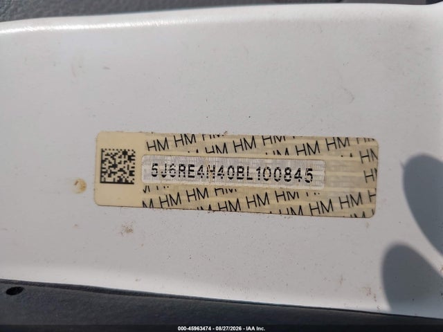 Aukcja sprzedaży 2011 Honda Cr-v Se, vin: 5J6RE4H40BL100845, numer aukcji: 45963474
