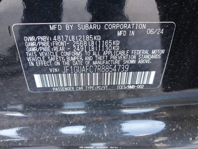JF1GUAFC7R8854739 Subaru Impreza Sport 5-door