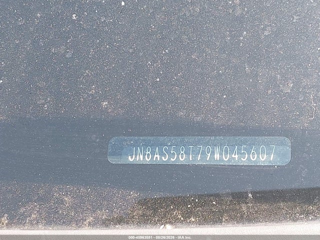 45963581 :رقم المزاد ، JN8AS58T79W045607 vin ، 2009 Nissan Rogue Sl مزاد بيع