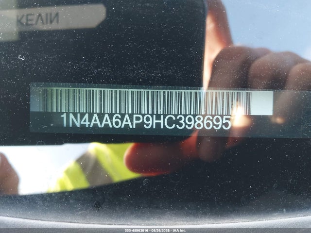 45963616 :رقم المزاد ، 1N4AA6AP9HC398695 vin ، 2017 Nissan Maxima 3.5 Sl مزاد بيع