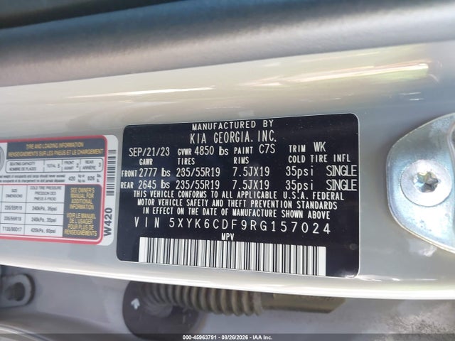 5XYK6CDF9RG157024 KIA Sportage X-line