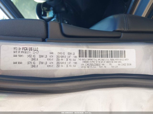 Aukcja sprzedaży 2018 Jeep Grand Cherokee Limited 4x4, vin: 1C4RJFBG9JC236616, numer aukcji: 45963844