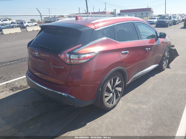 Продаж на аукціоні авто 2016 Nissan Murano Platinum, vin: 5N1AZ2MG9GN153398, номер лоту: 45963925