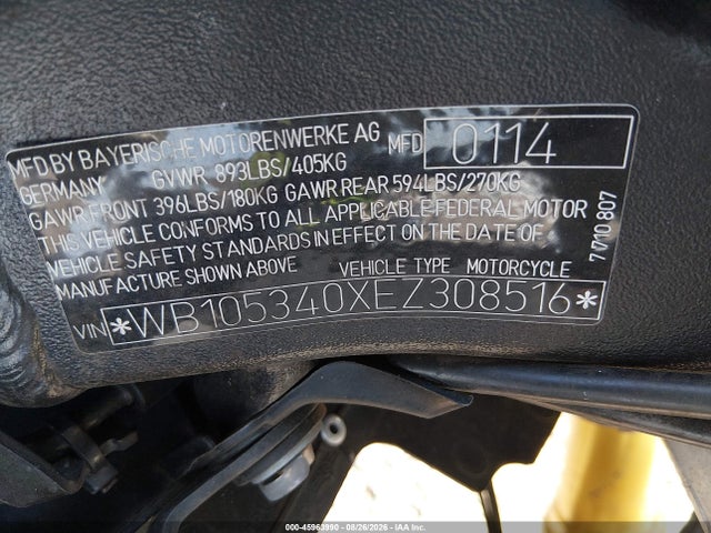 BMW S 1000 Rr 2014 WB105340XEZ308516 Image 10
