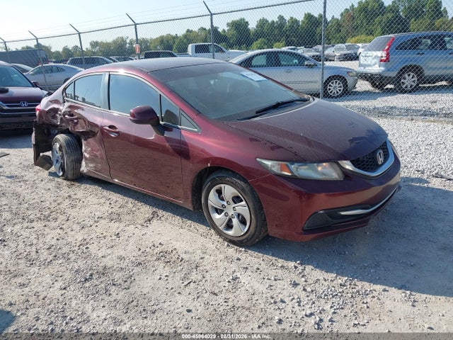 45964029 :رقم المزاد ، 19XFB2F54DE225831 vin ، 2013 Honda Civic Lx مزاد بيع