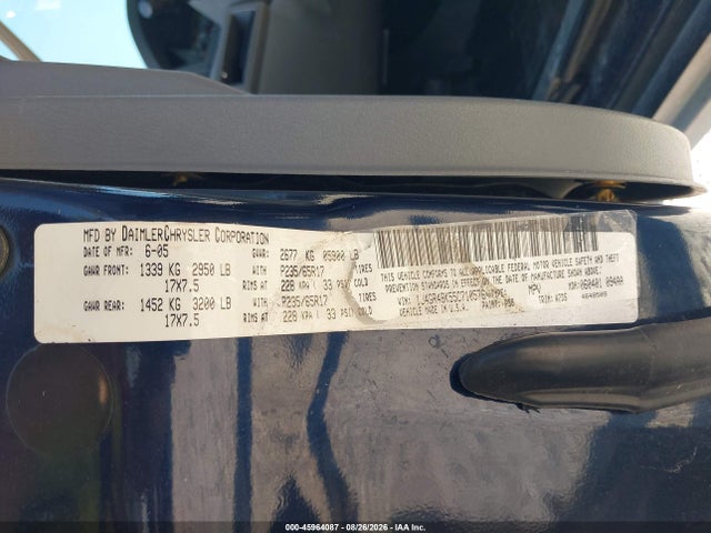 Продаж на аукціоні авто 2005 Jeep Grand Cherokee Laredo, vin: 1J4GR48K55C710576, номер лоту: 45964087