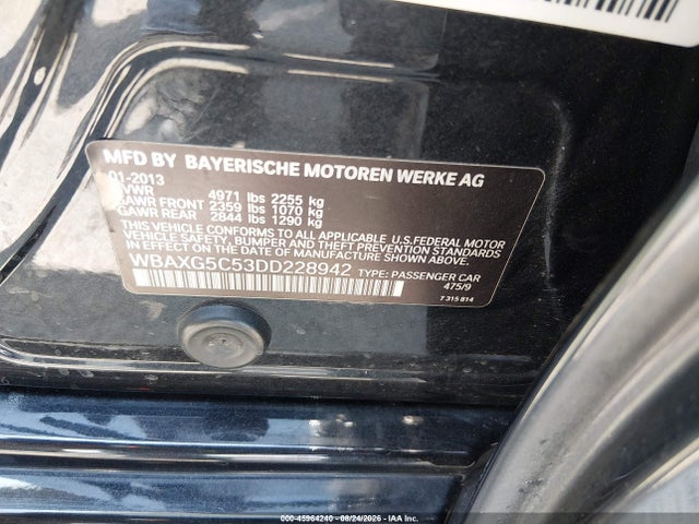 Aukcja sprzedaży 2013 Bmw 528i, vin: WBAXG5C53DD228942, numer aukcji: 45964240