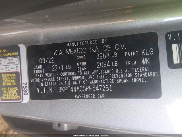 Продаж на аукціоні авто 2023 Kia Forte Gt, vin: 3KPF44AC5PE547281, номер лоту: 45964445