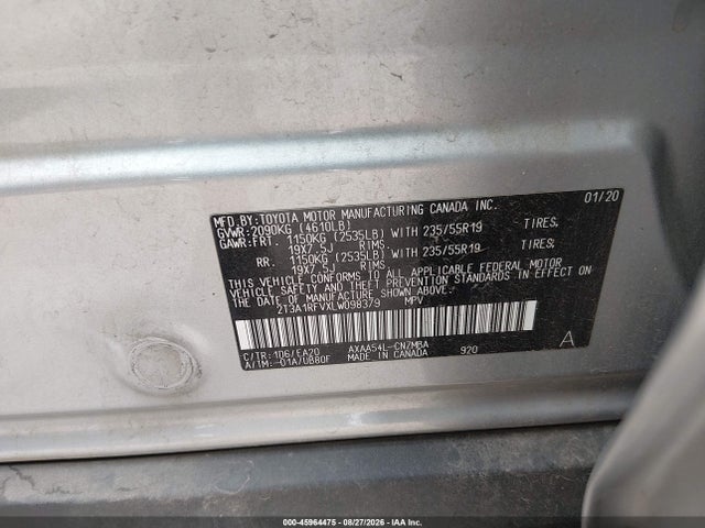 Toyota Rav4 Xle Premium 2020 2T3A1RFVXLW098379 Image 9