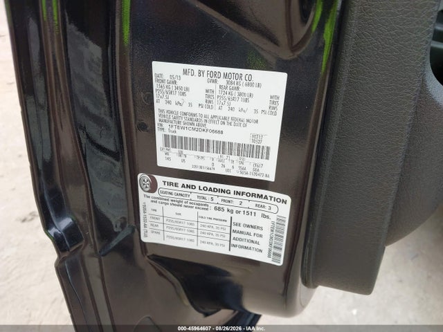 Aukcja sprzedaży 2013 Ford F-150 Xlt, vin: 1FTEW1CM2DKF06688, numer aukcji: 45964607