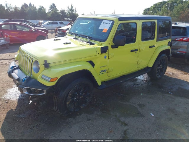 2023 Jeep Wrangler 4xe Sahara 4x4 მანქანა იყიდება აუქციონზე, vin: 1C4JJXP63PW599245, აუქციონის ნომერი: 45964626