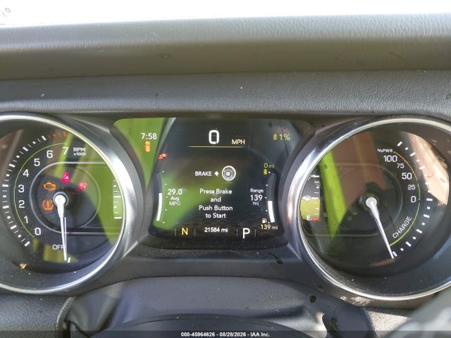 2023 Jeep Wrangler 4xe Sahara 4x4 მანქანა იყიდება აუქციონზე, vin: 1C4JJXP63PW599245, აუქციონის ნომერი: 45964626