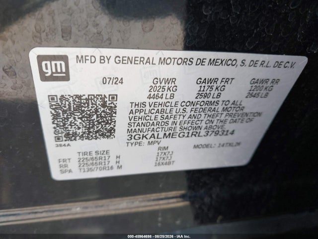 GMC Terrain Fwd Sle 2024 3GKALMEG1RL379314 Image 9