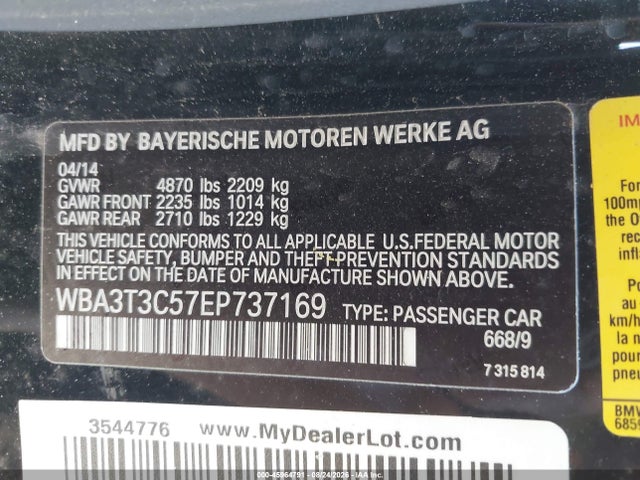 BMW 435i 2014 WBA3T3C57EP737169 Image 9