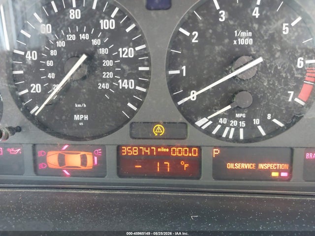 45965149 :رقم المزاد ، WBADD6321WBW37303 vin ، 1998 Bmw 528i مزاد بيع