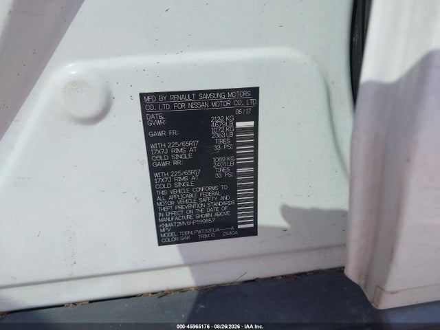 Продаж на аукціоні авто 2017 Nissan Rogue S, vin: KNMAT2MV6HP599857, номер лоту: 45965176