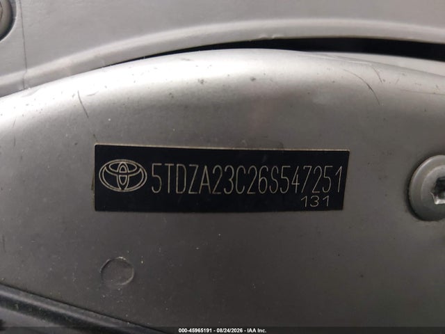Продажа на аукционе авто 2006 Toyota Sienna Le, vin: 5TDZA23C16S460683, номер лота: 45965191