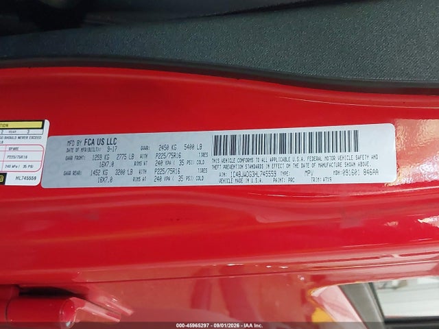 Продажа на аукционе авто 2017 Jeep Wrangler Unlimited Sport, vin: 1C4BJWDG3HL745559, номер лота: 45965297
