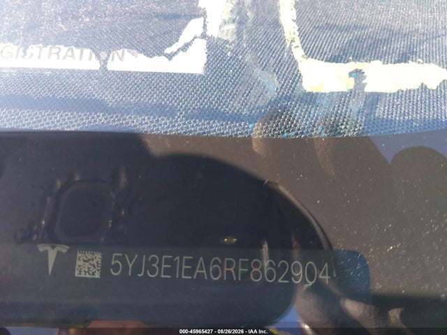 45965427 :رقم المزاد ، 5YJ3E1EA6RF862904 vin ، 2024 Tesla Model 3 Long Range Dual Motor All-wheel Drive/rear-wheel Drive مزاد بيع
