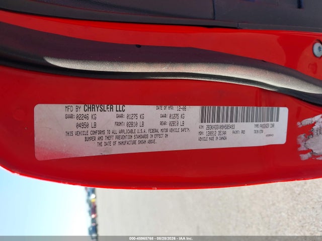 Aukcja sprzedaży 2009 Dodge Charger Sxt, vin: 2B3KA33V09H585493, numer aukcji: 45965768