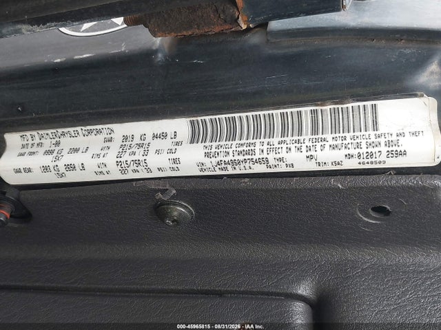 45965815 :رقم المزاد ، 1J4FA49S0YP754659 vin ، 2000 Jeep Wrangler Sport مزاد بيع