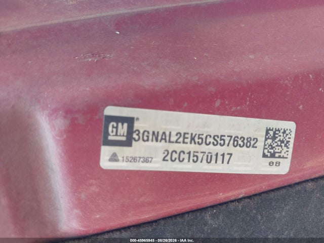 Продаж на аукціоні авто 2012 Chevrolet Captiva Sport 2ls, vin: 3GNAL2EK5CS576382, номер лоту: 45965945