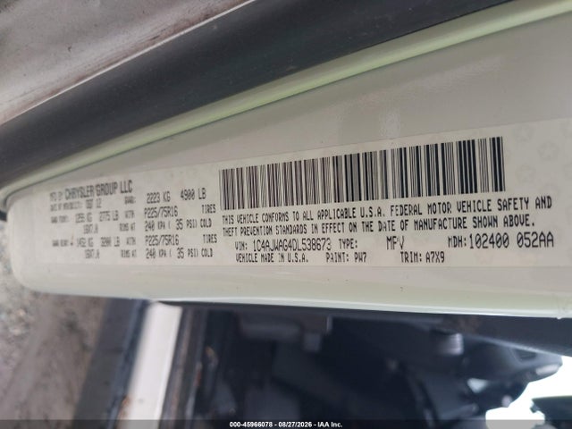 Aukcja sprzedaży 2013 Jeep Wrangler Sport, vin: 1C4AJWAG4DL538673, numer aukcji: 45966078
