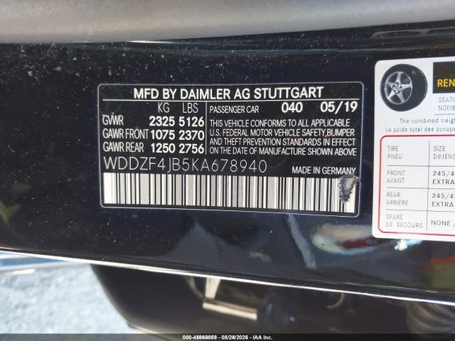 Продажа на аукционе авто 2019 Mercedes-benz E 300, vin: WDDZF4JB5KA678940, номер лота: 45966089