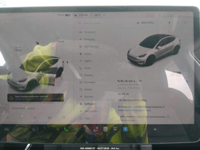 Aukcja sprzedaży 2023 Tesla Model Y Awd/long Range Dual Motor All-wheel Drive, vin: 7SAYGDEE1PF708234, numer aukcji: 45966157