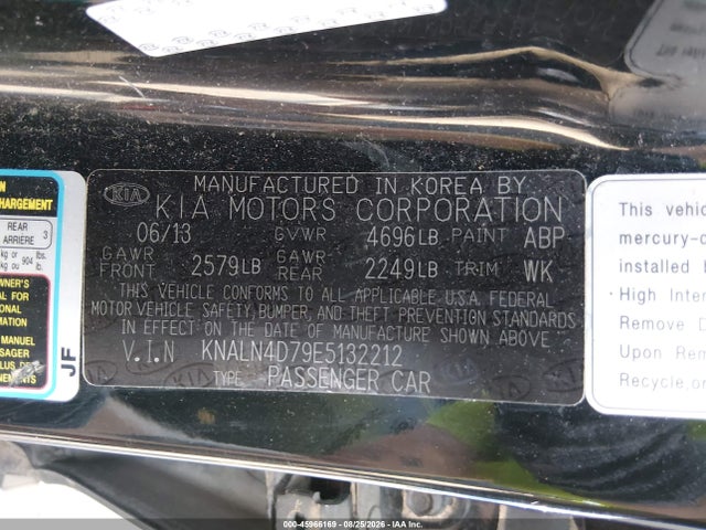 KIA Cadenza Premium 2014 KNALN4D79E5132212 Image 9
