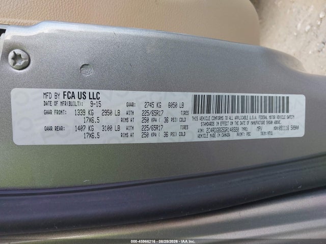 Dodge Grand Caravan Se 2016 2C4RDGBG5GR140320 Image 9