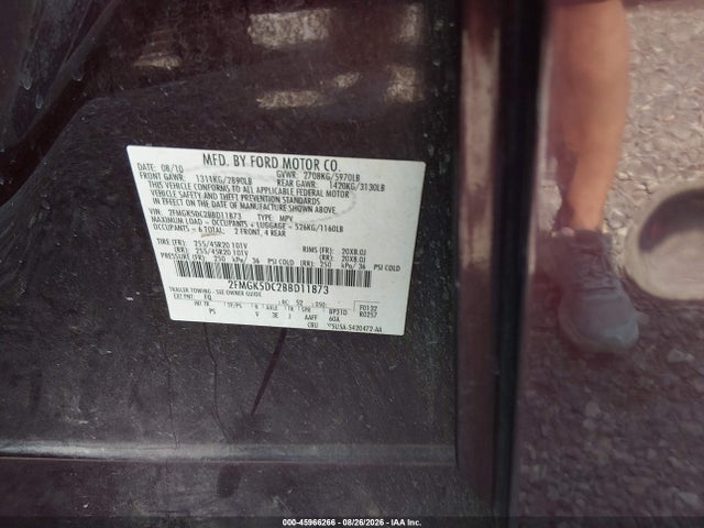 Продаж на аукціоні авто 2011 Ford Flex Limited, vin: 2FMGK5DC2BBD11873, номер лоту: 45966266